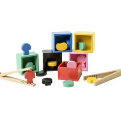 Jeu de tri en bois avec pinces