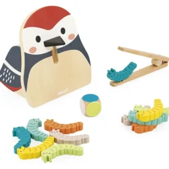 Jeu des couleurs Pic Pic et chenilles en bois WWF