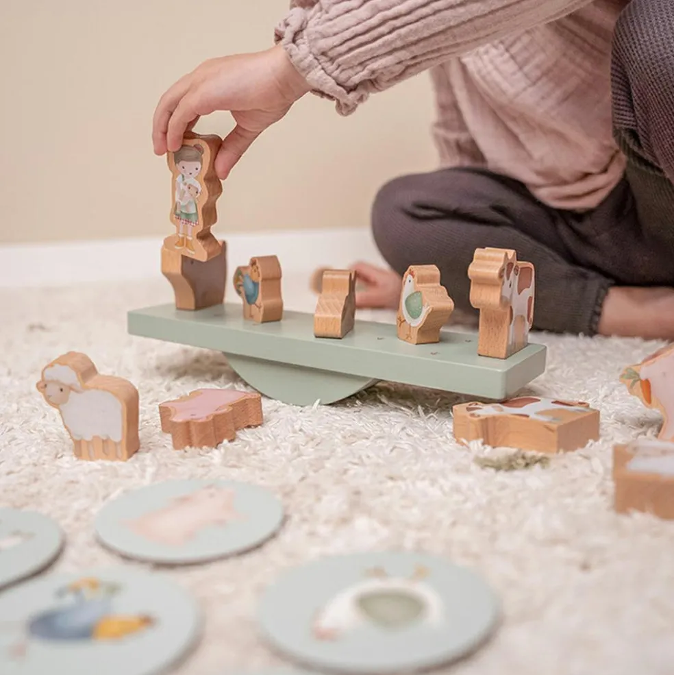 Jeu d'équilibre en bois Little Farm