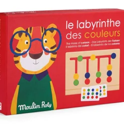 Jeu en bois Labyrinthe des couleurs - Moulin Roty