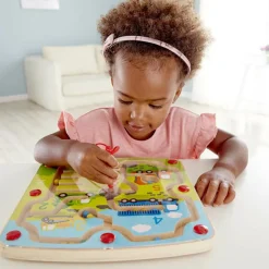 Jeu magnétique labyrinthe chantier