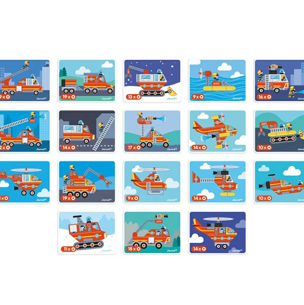 Jeu magnétique Magneti'book Pompiers