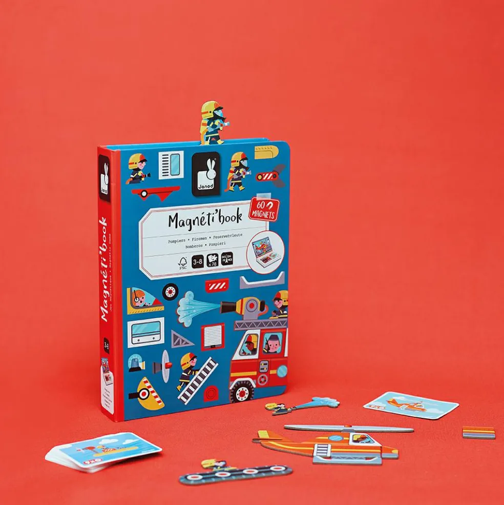 Jeu magnétique Magneti'book Pompiers