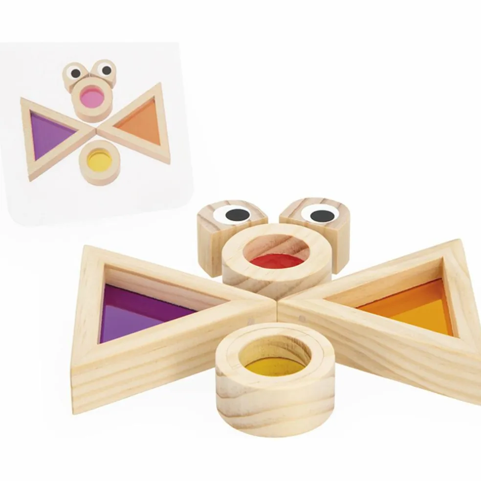 Jeu sensoriel Blocs translucides (18 pièces)