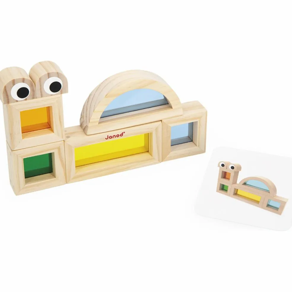 Jeu sensoriel Blocs translucides (18 pièces)