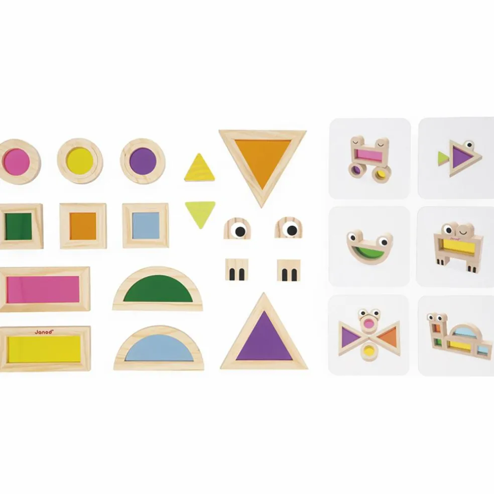 Jeu sensoriel Blocs translucides (18 pièces)