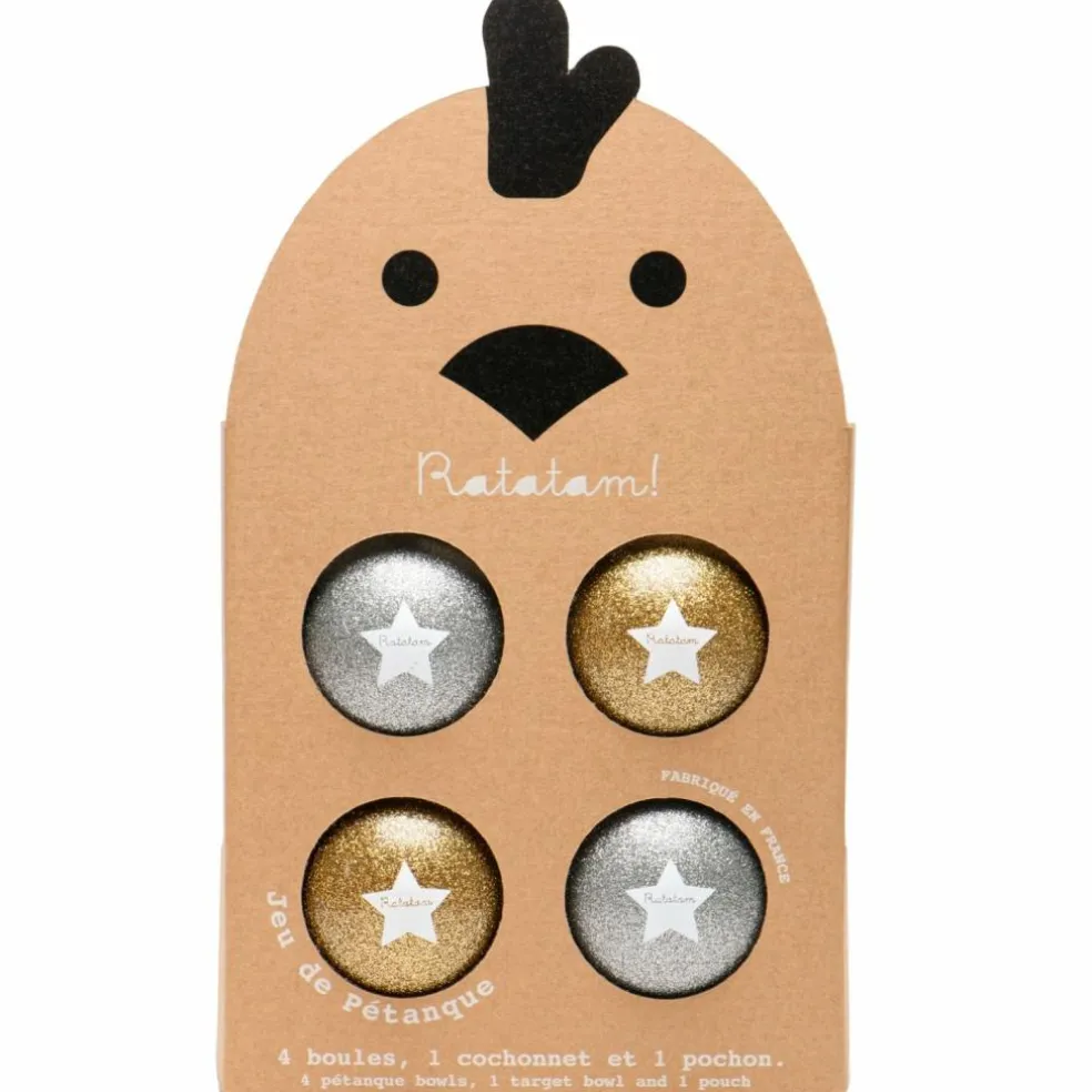 Jeux de boules Argent et Or (4 pièces)