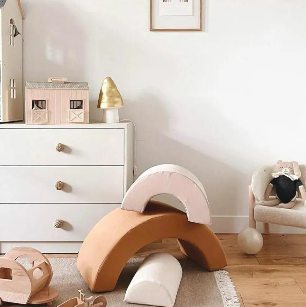 Jeux en mousse Milo arc-en-ciel camel, sand, milk (3 blocs)