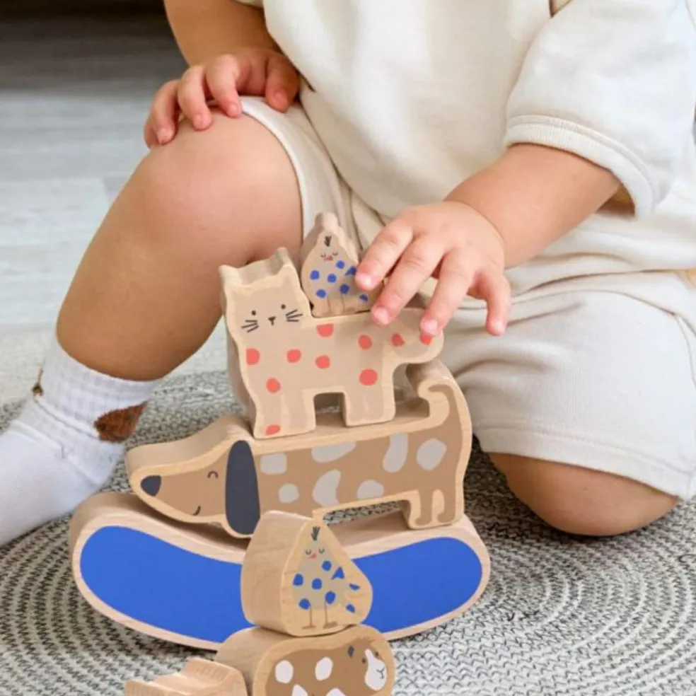 Jouet à empiler en bois Little Mateys