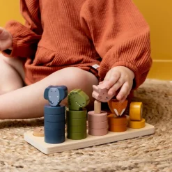 Jouet à encastrer 2 en 1 en bois