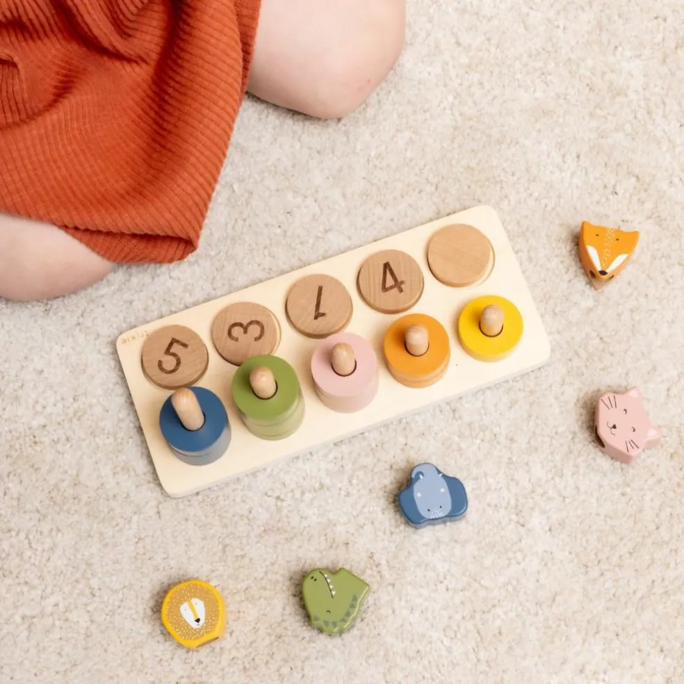 Jouet à encastrer 2 en 1 en bois