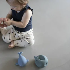 Jouet de dentition en caoutchouc naturel Christian la baleine