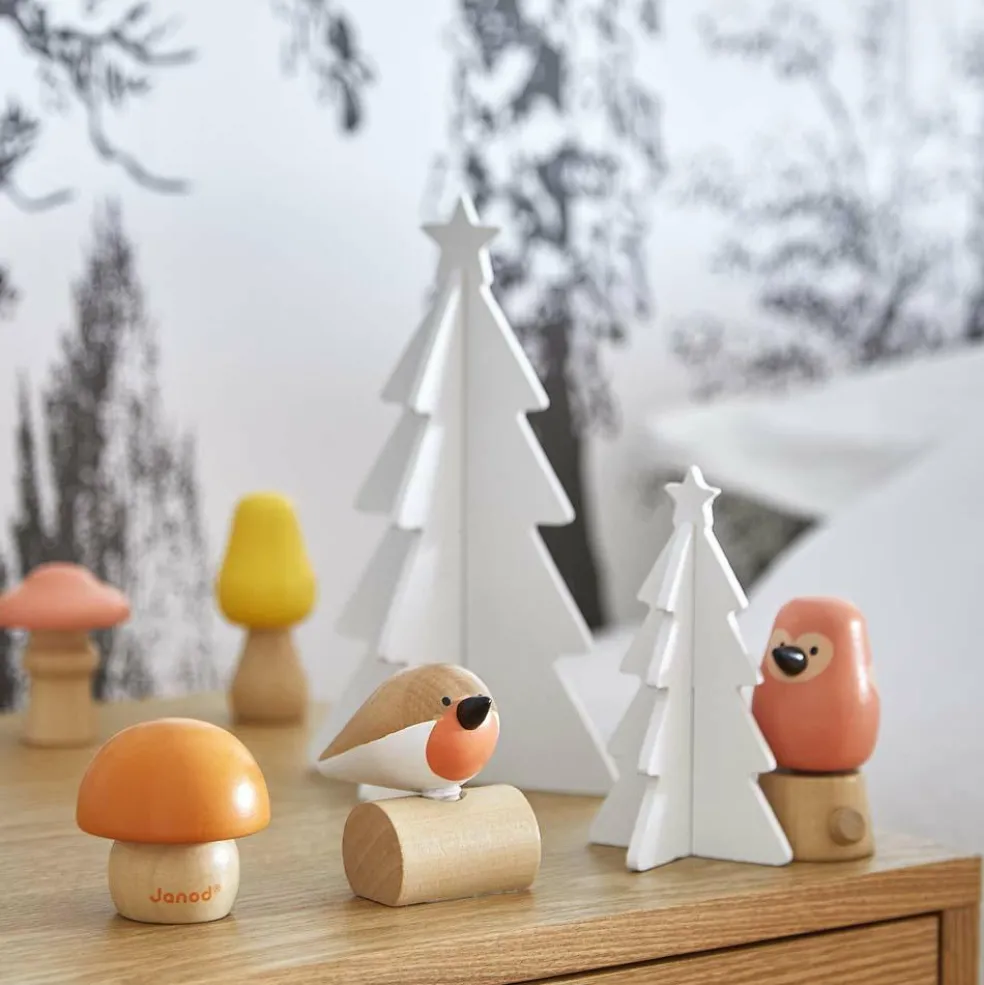 Jouet en bois Oiseaux et Champignons WWF