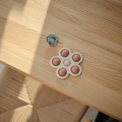 Jouet en silicone Fleur Rose-Blush-Shifting sand