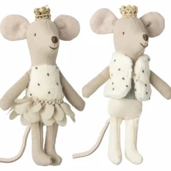 Jumeaux Royaux petit(e) sœur & frère souris dans leur boîte assortie