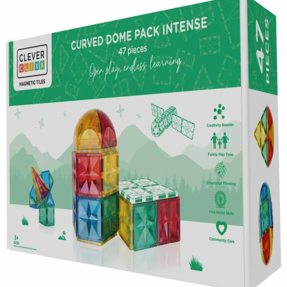 Kit de construction magnétiques dôme intense (47 pièces)