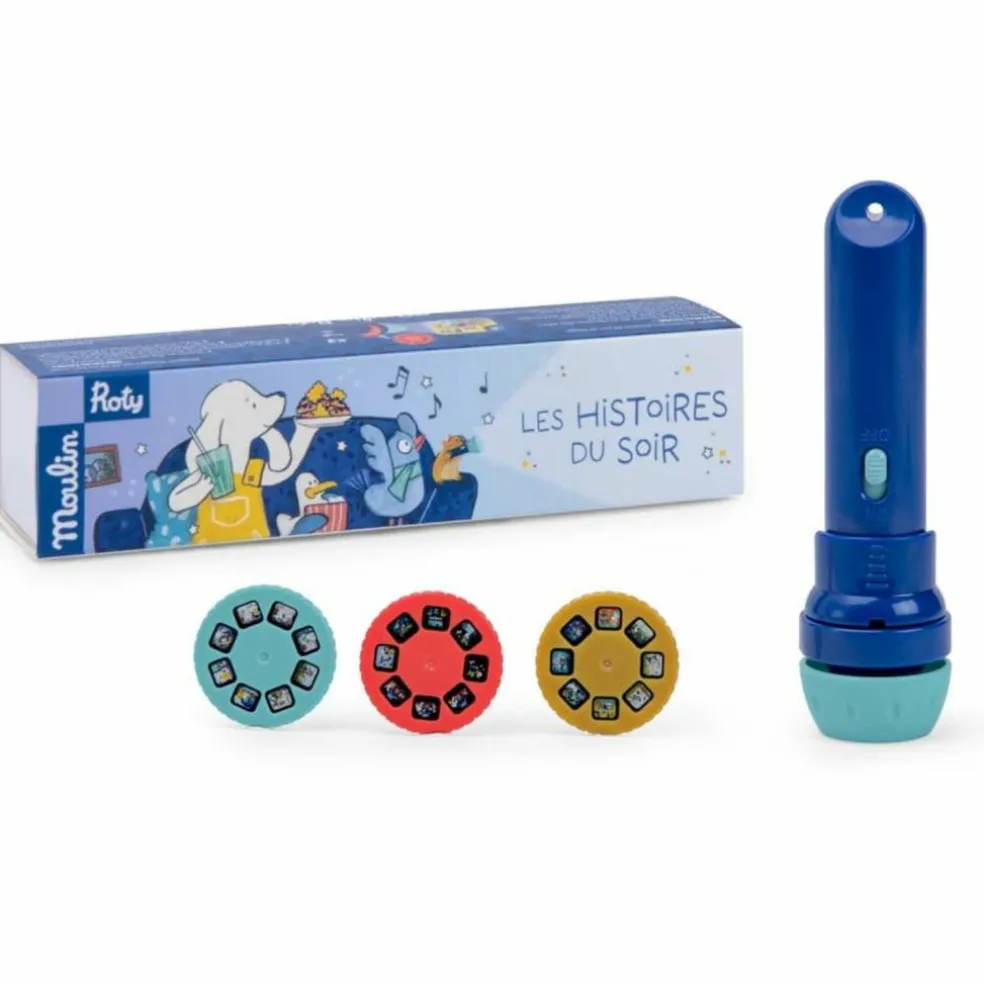 Lampe à histoires Puce et Pilou