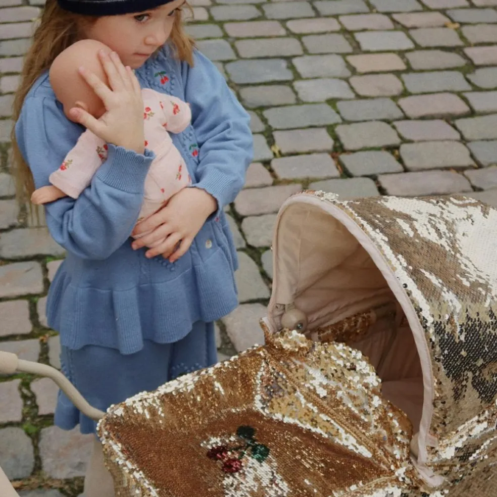 Landau pour poupée doré Cherry