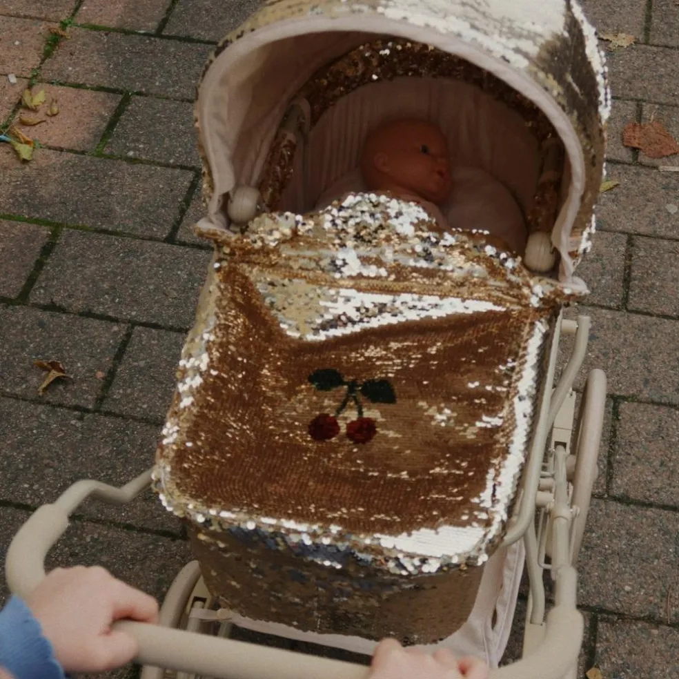 Landau pour poupée doré Cherry