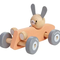 Lapin bolide de course pastel