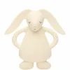 Lapin de dentition en caoutchouc naturel crème