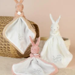 Lapin Doudou blanc (10 cm)
