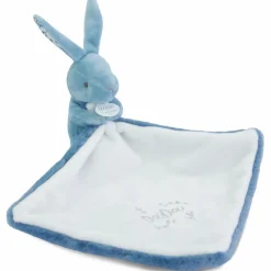 Lapin Doudou bleu (10 cm)