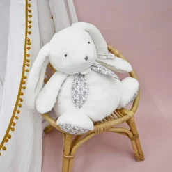 Lapin Doudou Pantin Blanc (42 cm)