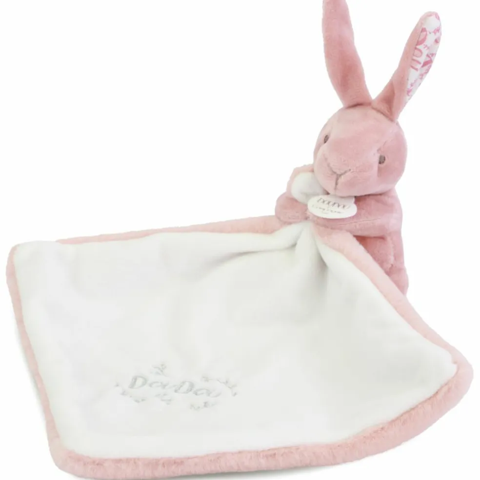 Lapin Doudou rose (10 cm)