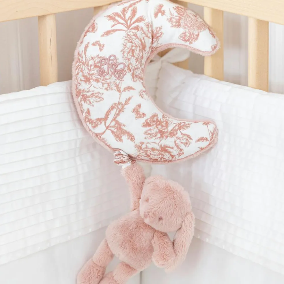 Lapin musical Augustin rose