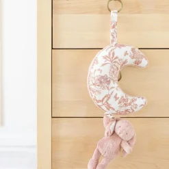 Lapin musical Augustin rose