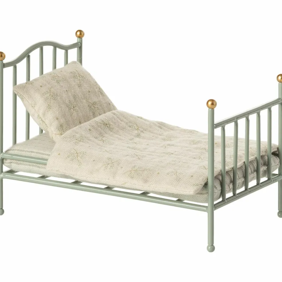 Lit simple vintage Souris Menthe