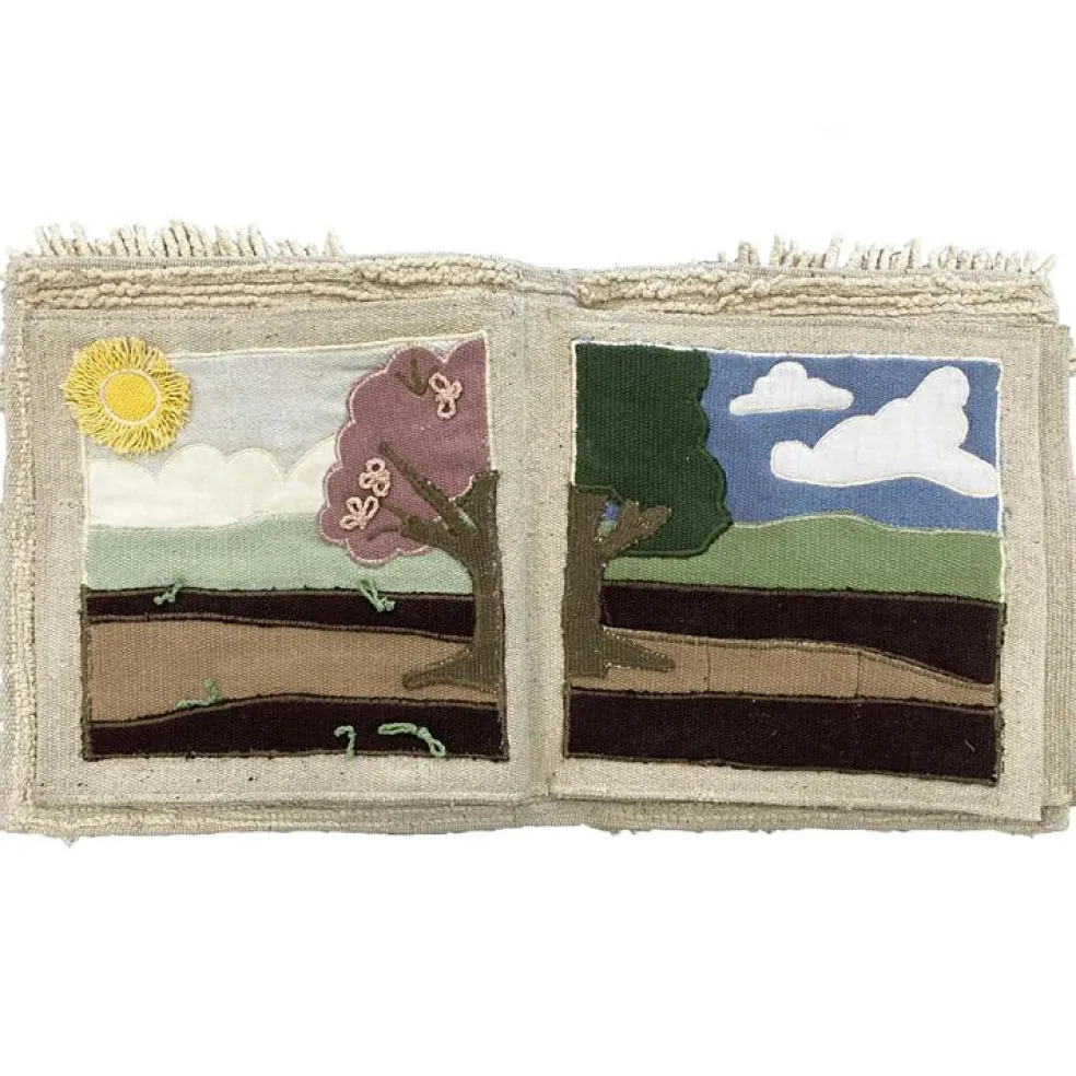 Livre bébé en coton Cool kids eat healthy x Oli & Carol (30 x 27 cm)