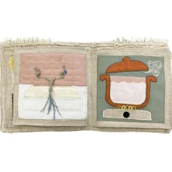 Livre bébé en coton Cool kids eat healthy x Oli & Carol (30 x 27 cm)