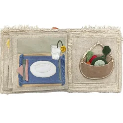 Livre bébé en coton Cool kids eat healthy x Oli & Carol (30 x 27 cm)