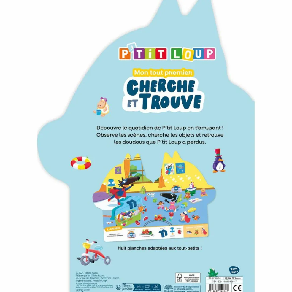 Livre d'éveil P'tit Loup - Mon tout premier cherche et trouve