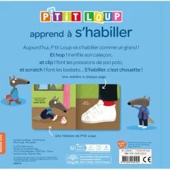 Livre Je decouvre avec P'tit Loup P'tit Loup apprend à s'habiller