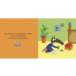 Livre P'tit loup ne veut pas dormir