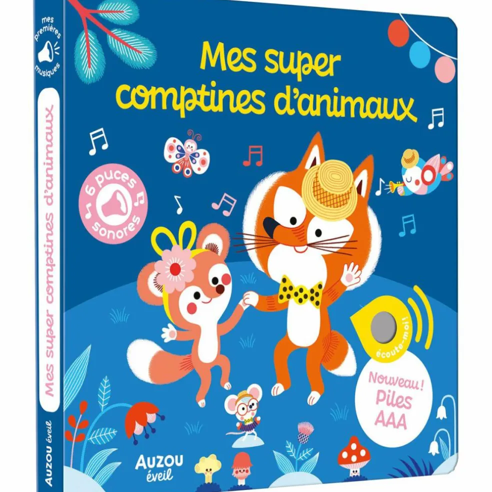 Livre sonore Mes super comptines d'animaux