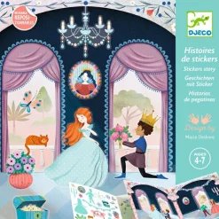 Livret avec stickers repositionnables La vie au château