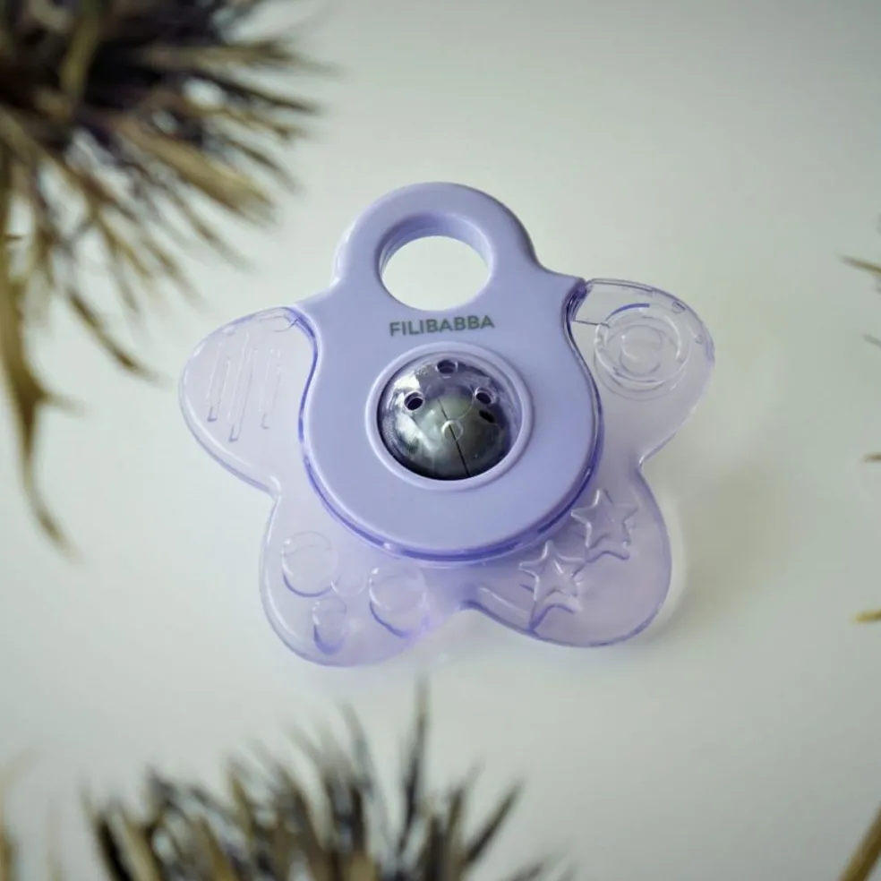 Lot de 2 anneaux de dentition étoile rose