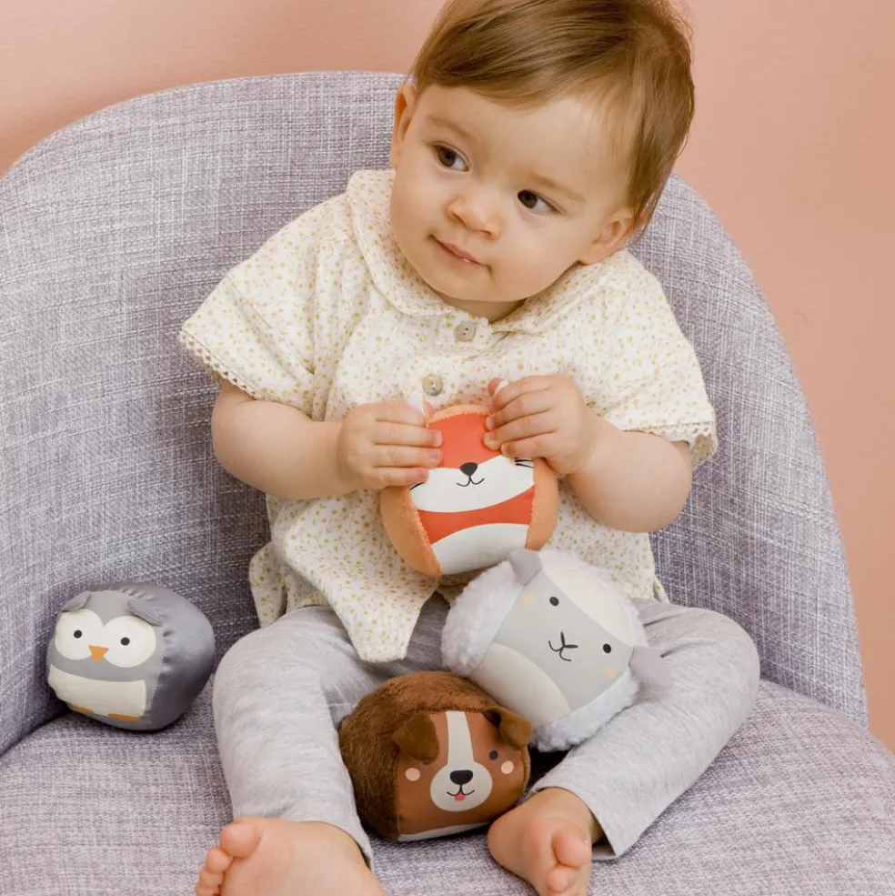 Lot de 4 balles doudous Forêt Doodballs