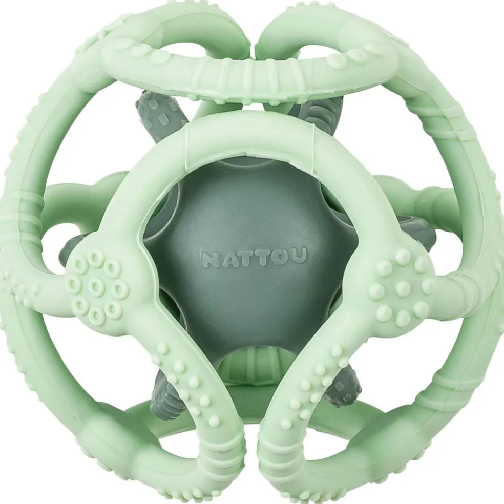 Lot de 2 balles encastrables en silicone vertes