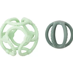 Lot de 2 balles encastrables en silicone vertes