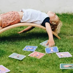 Lot de 10 cartes postures de Yoga (à réaliser sur une planche d'équilibre)