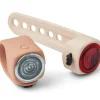 Lot de 2 éclairages de vélo Rolf Tuscany Rose-Apple