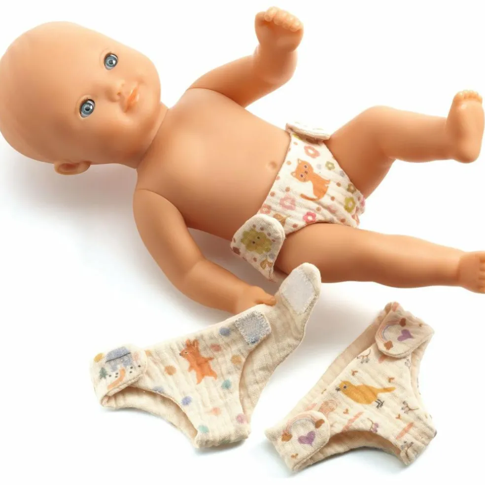 Lot de 3 couches pour poupée