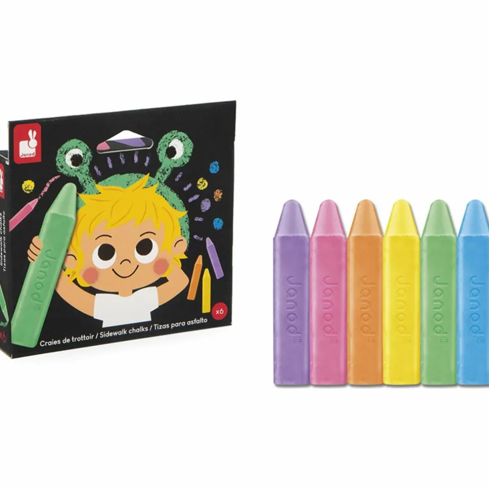 Lot de 6 craies de trottoir