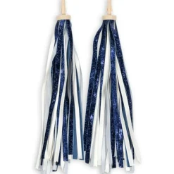 Lot de 2 décorations pour guidon vélo enfant Dark Blue Glitter