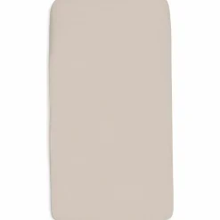 Lot de 2 draps housses en jersey pour matelas de parc Oatmeal-Sand (75 x 95 cm)